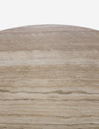 Fino Round Dining Table | Sculpted Pedestal, Elegant Curves