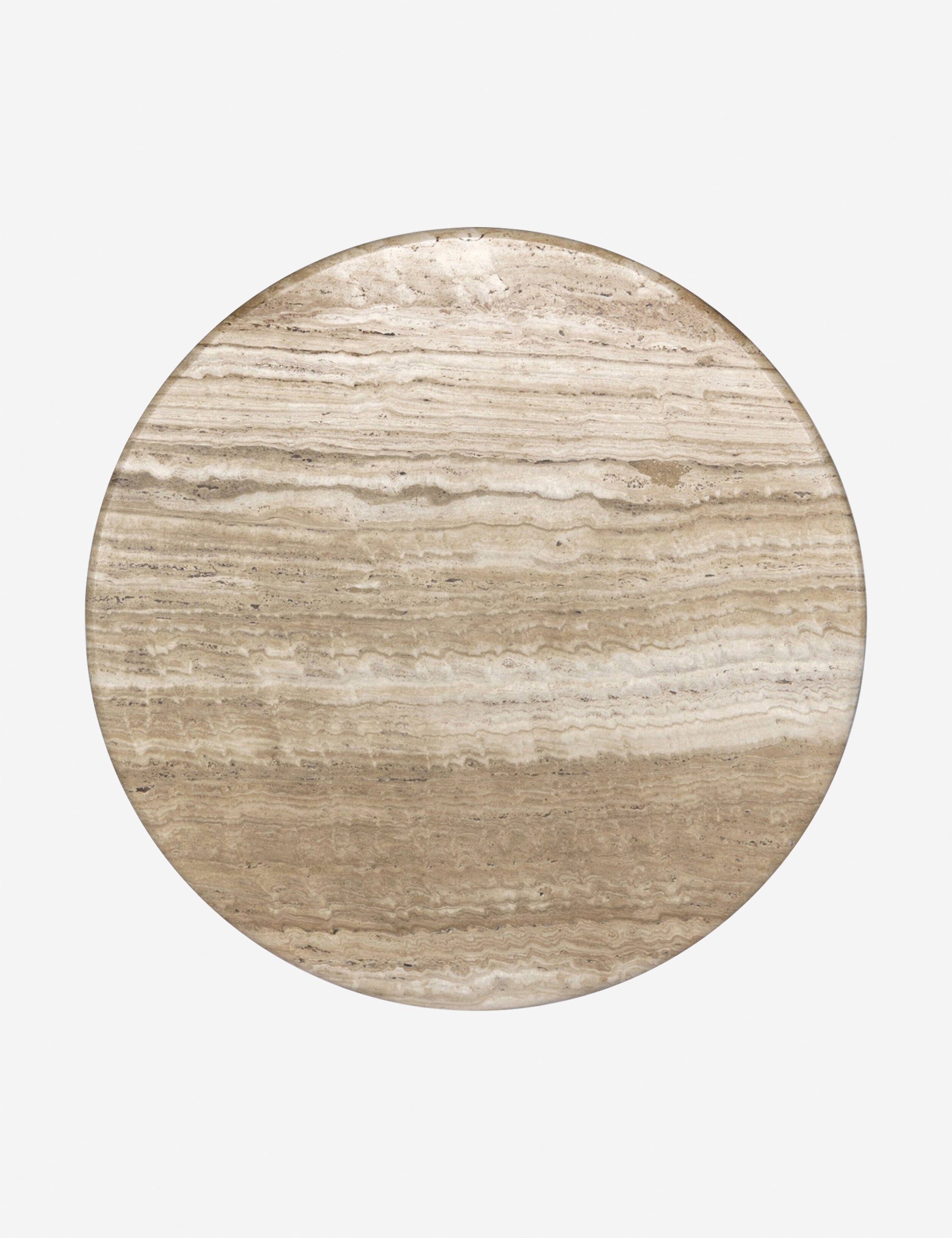 Fino Round Dining Table | Sculpted Pedestal, Elegant Curves