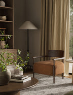 Bela Accent Chair | Solid Oak Frame, Natural Shearling Upholstery
