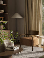 Bela Accent Chair | Solid Oak Frame, Natural Shearling Upholstery