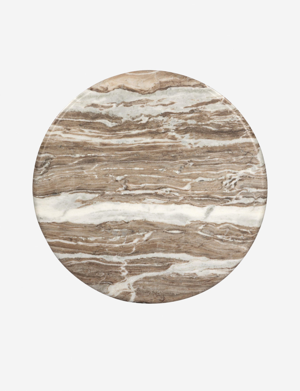 Fino Round Dining Table | Sculpted Pedestal, Elegant Curves
