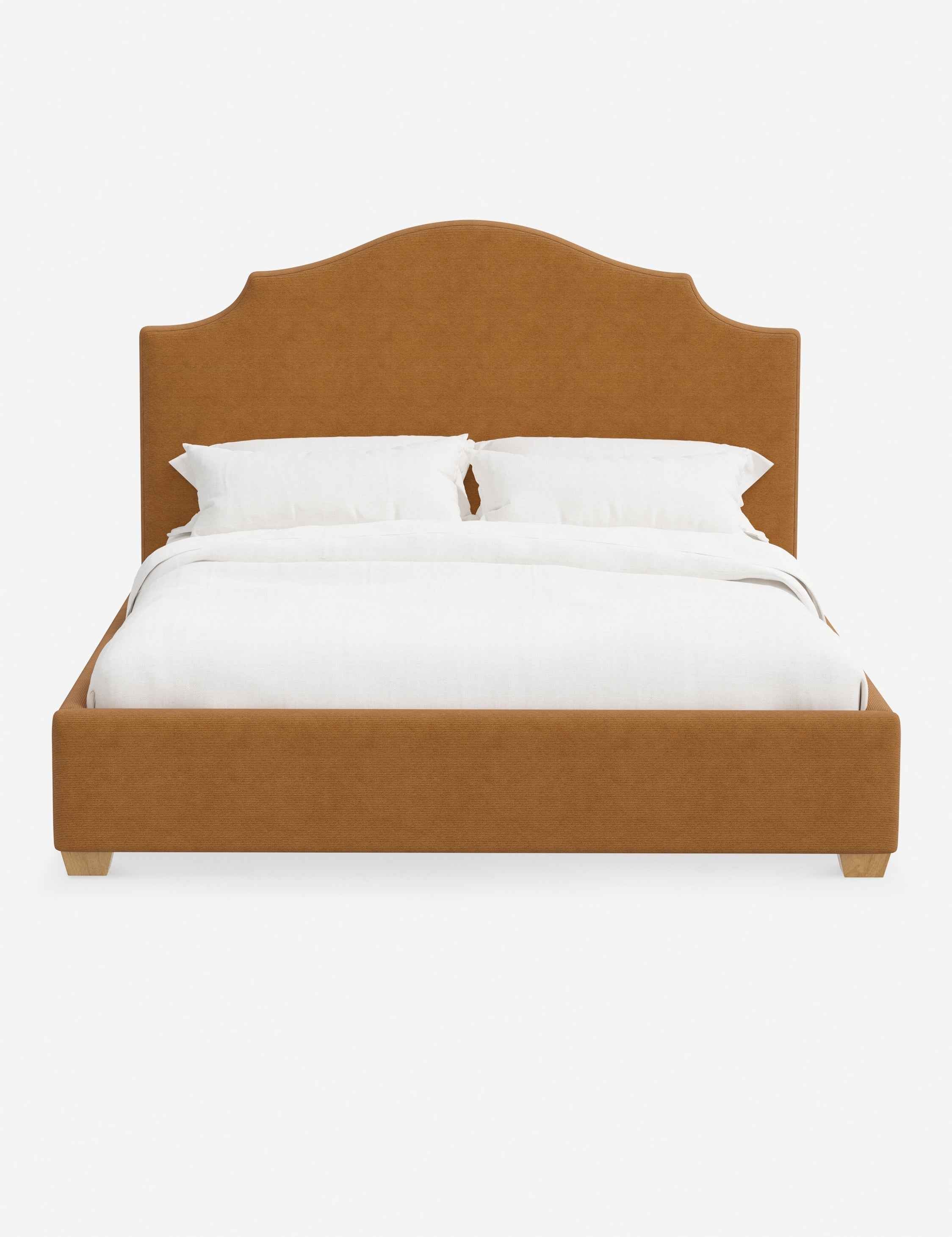 Pavo Platform Bed | Mission-Style Arch, Upholstered Headboard
