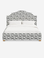 Pavo Platform Bed | Mission-Style Arch, Upholstered Headboard