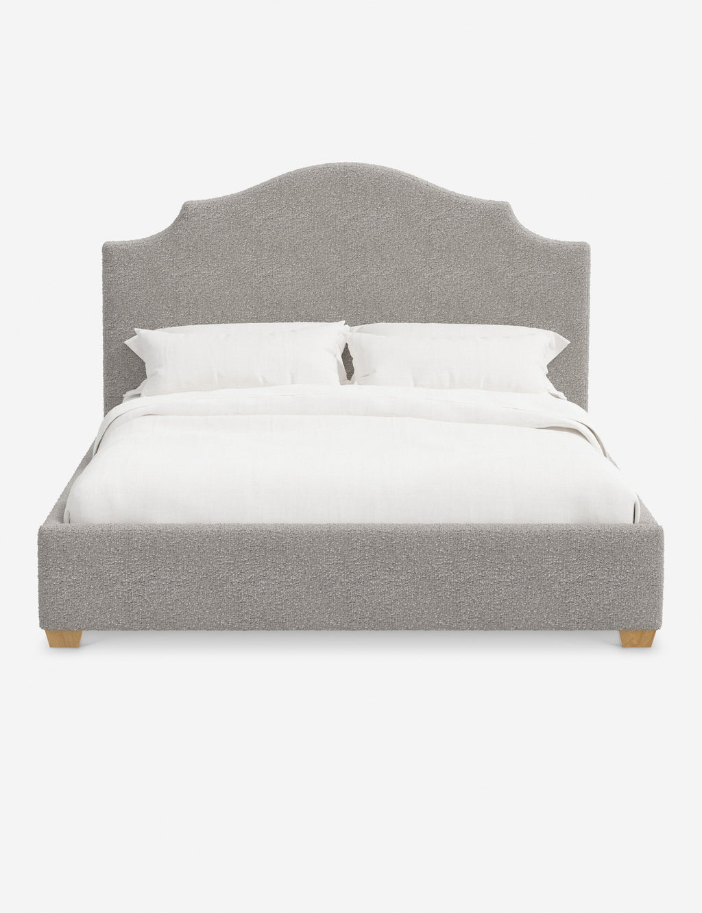 Pavo Platform Bed | Mission-Style Arch, Upholstered Headboard