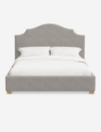 Pavo Platform Bed | Mission-Style Arch, Upholstered Headboard
