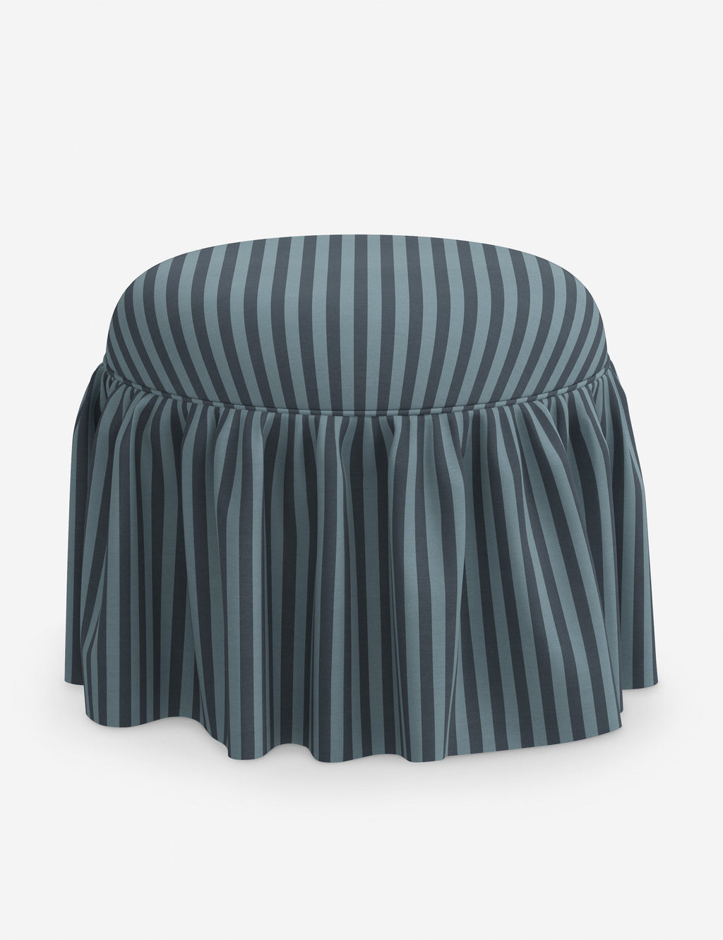 Luna Skirted Ottoman | Customizable Fabric Options