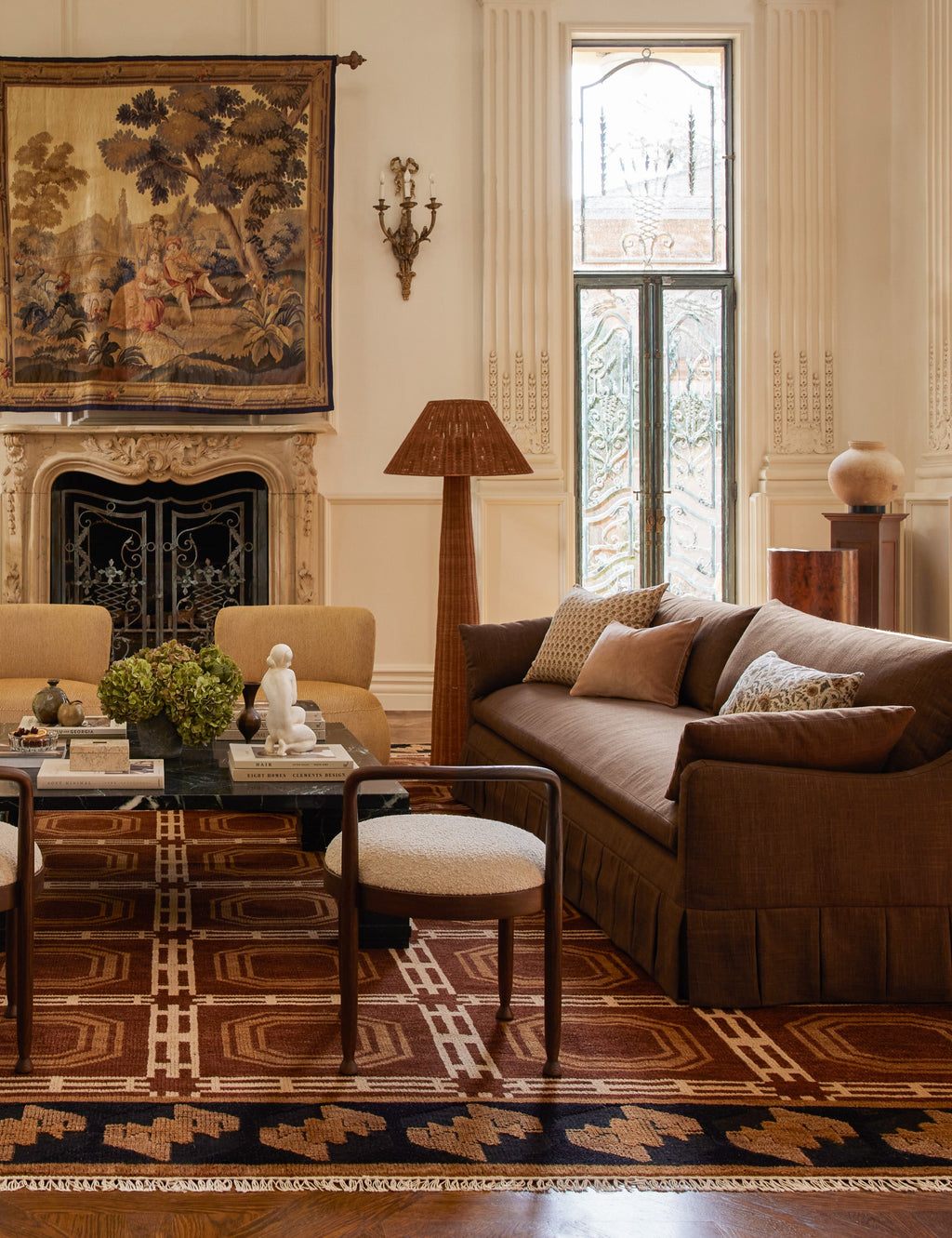 Pavona Pleated Sofa | Transitional Style, Slope-Arm Design