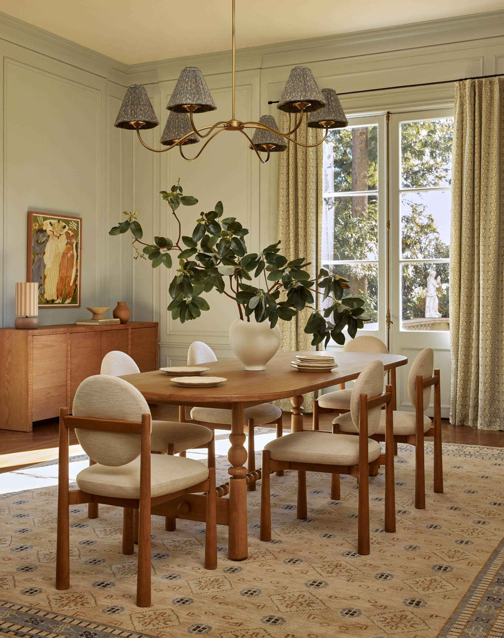 Bela Oval Dining Table | Modern Wood Design, Turned Legs