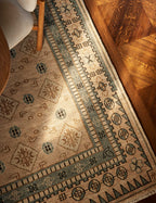 Hira Wool Rug | Hand-Knotted, Geometric Motifs