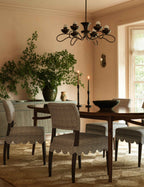 Aster Dining Chair | Armless, Haris Pattern Upholstery