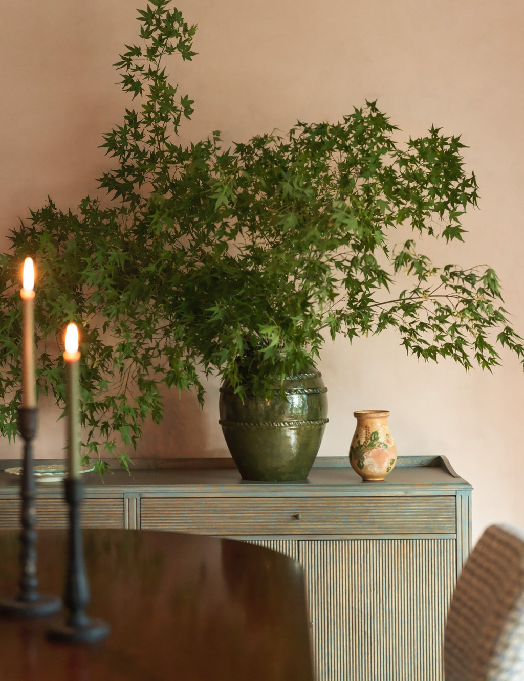 Pavona Peony Vase | Generous Height, Artisanal Glaze