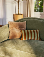 Milo Velvet Pillow | Button-Tufted, Luxurious Design