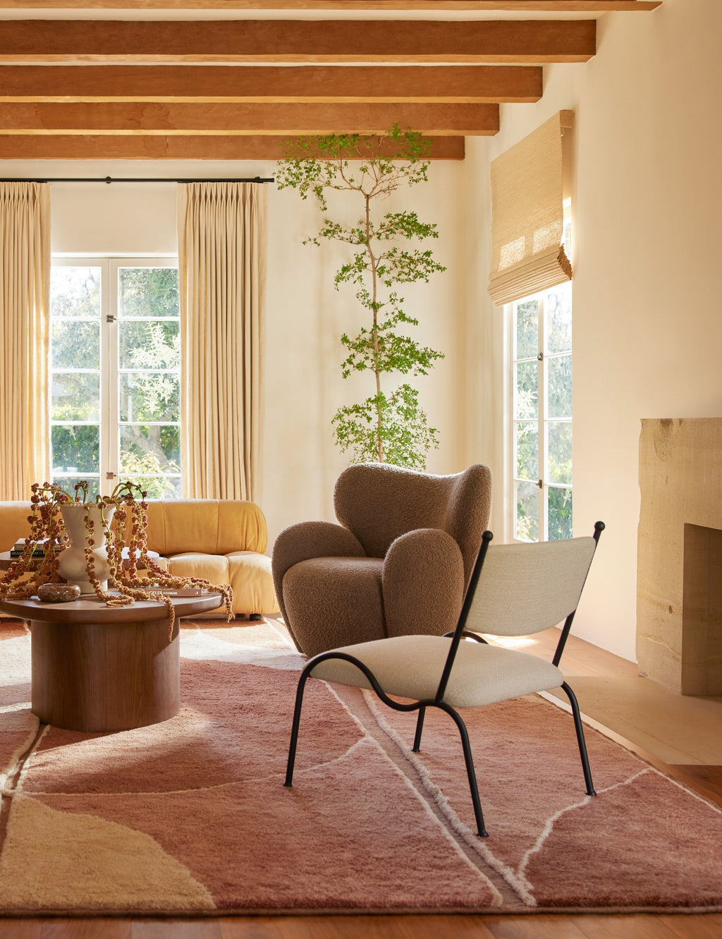 Alba Wool Rug | Hand-Knotted, Terracotta Hues