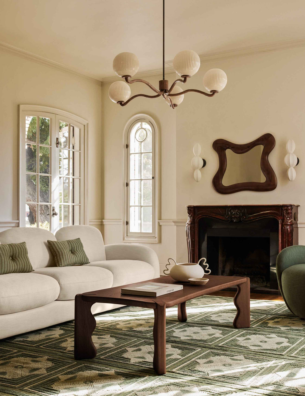 Cielo Hand-Knotted Wool Rug | Geometric Motifs, High-Low Pile