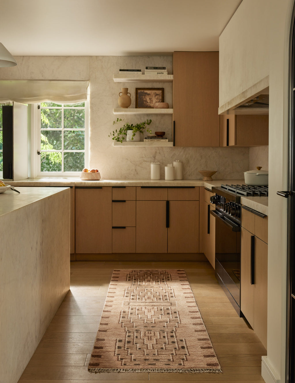 Saffron Wool Rug | Hand-Knotted, Geometric Design