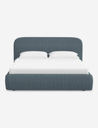 Bela Platform Bed | Upholstered, Low Rounded Headboard