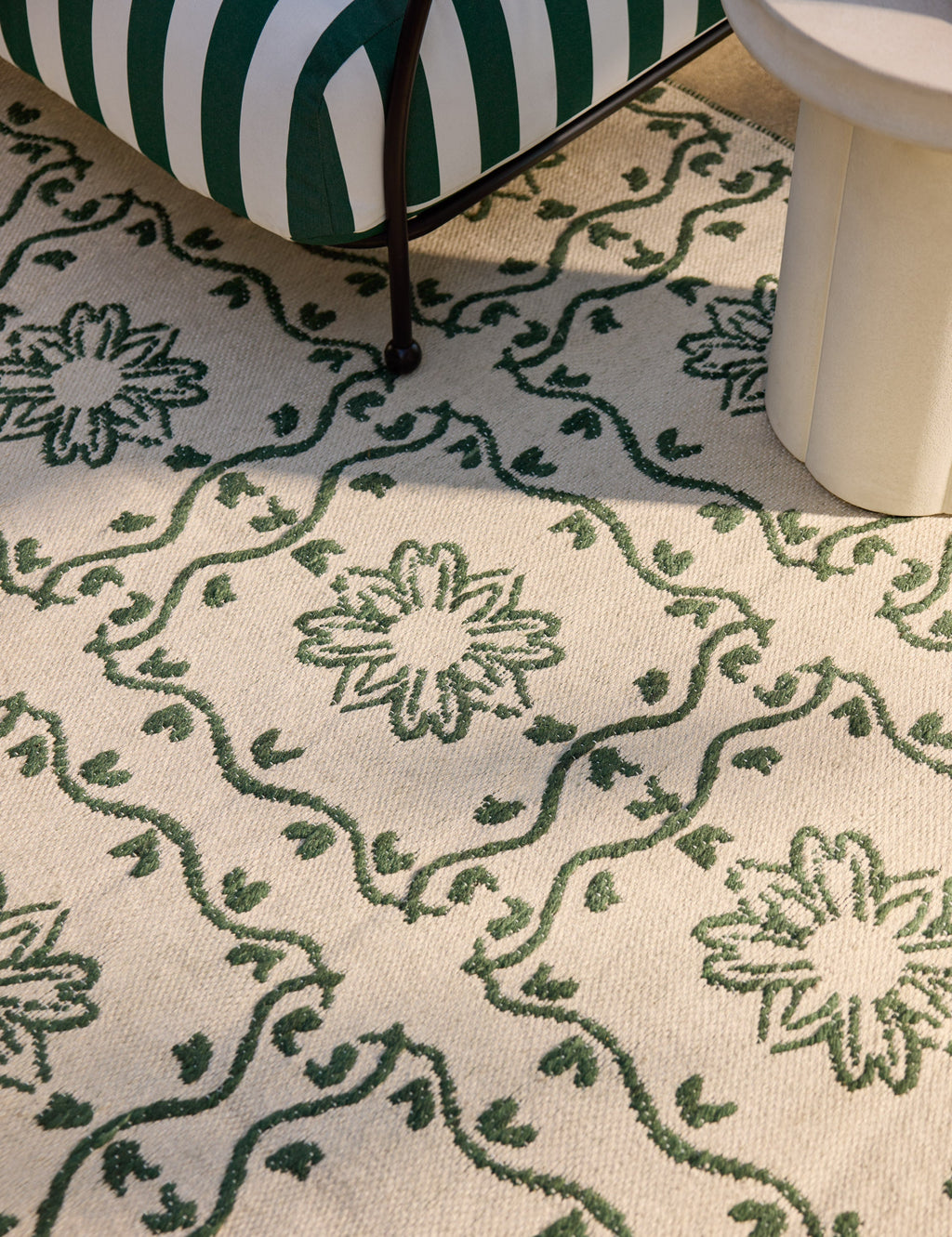 Haven Indoor/Outdoor Rug | Botanical Grid, Timeless Elegance