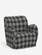Bela Swivel Chair | Overstuffed Arms, Custom Upholstery