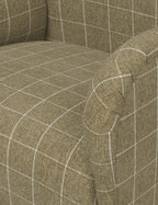 Bela Swivel Chair | Overstuffed Arms, Custom Upholstery