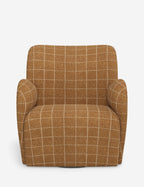 Bela Swivel Chair | Overstuffed Arms, Custom Upholstery