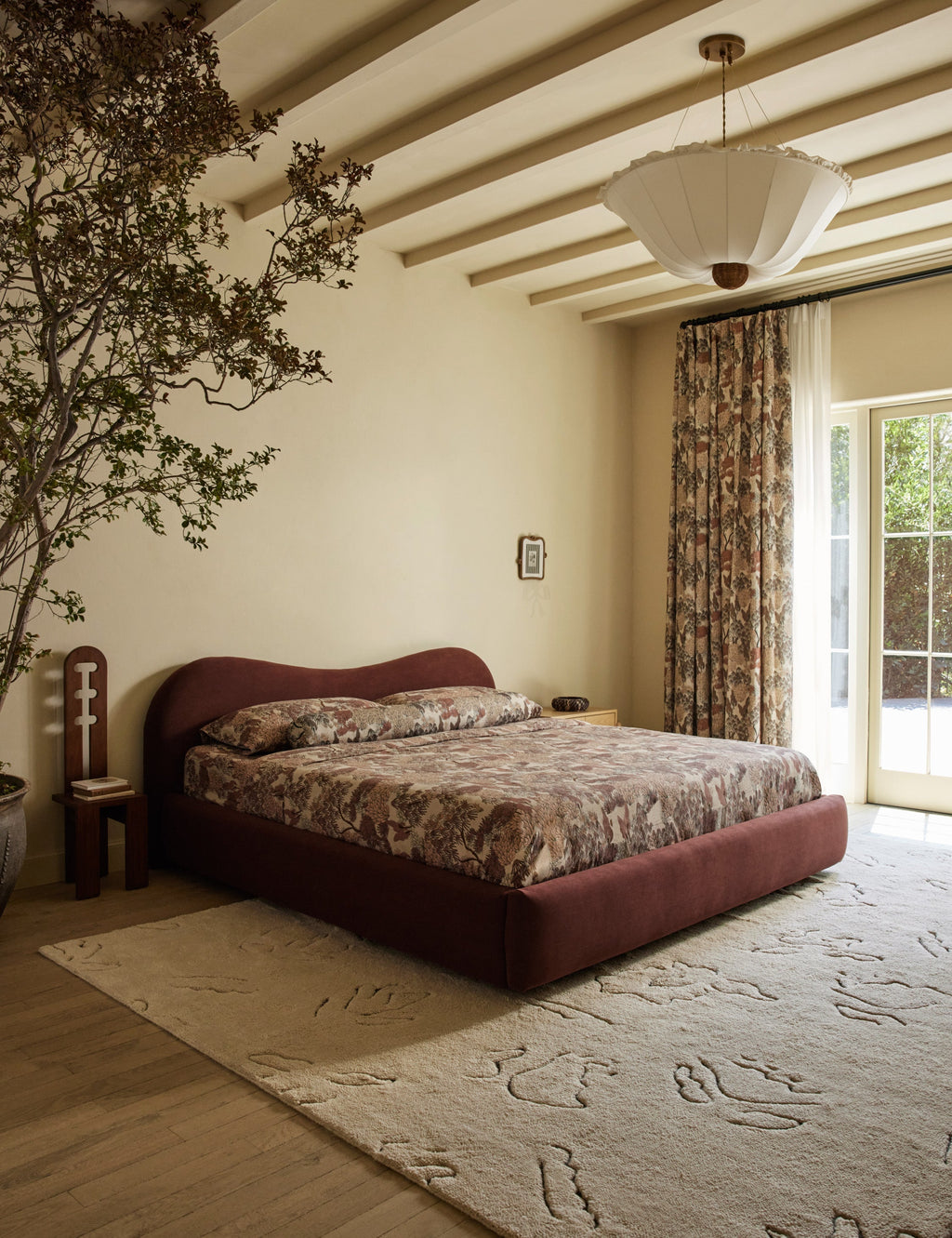 Briar Linen Curtain Panel | Botanical Print, Exclusive Design
