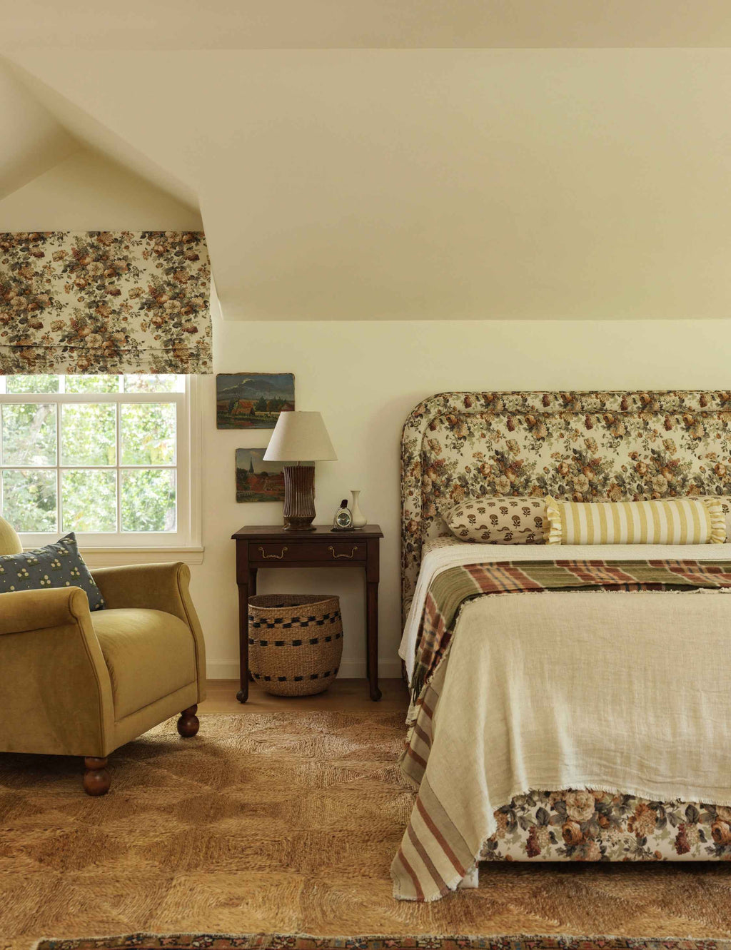 Soter Upholstery Fabric | Lush Leaf & Blossom Pattern