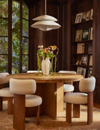 Bela Dining Chair | Cushioned Seat, Performance Linen Upholstery