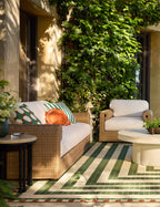Kira Indoor/Outdoor Rug | Repeating Tile Motif, Stylish Design