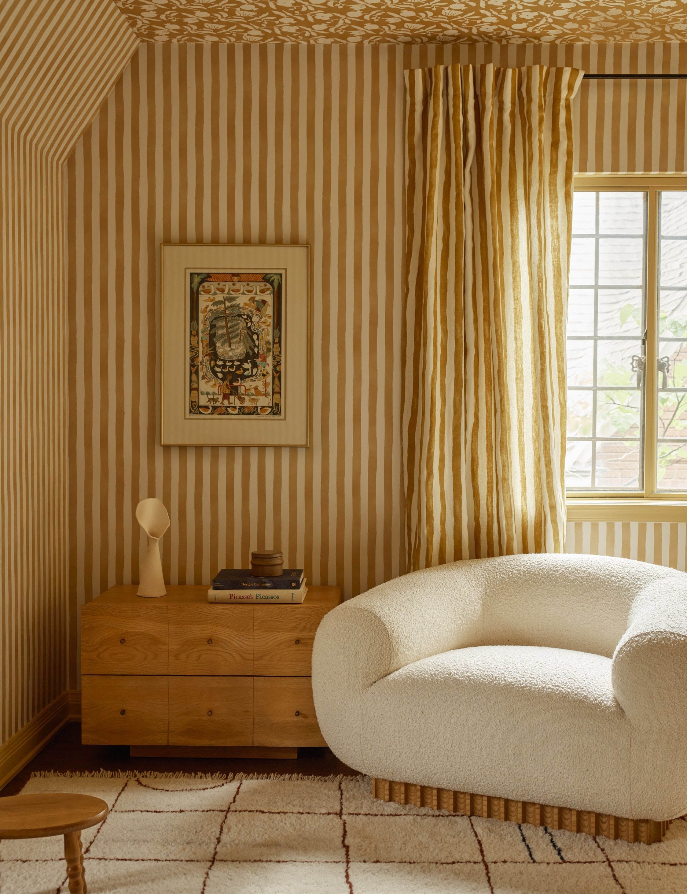 Bela Painterly Stripe Wallpaper | Organic-Inspired Design