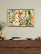 Bela Wall Art | Vibrant Earthy Hues, Fluid Lines