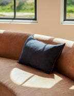 Carys Linen Pillow | Contrast Piping, Two-Tone Design