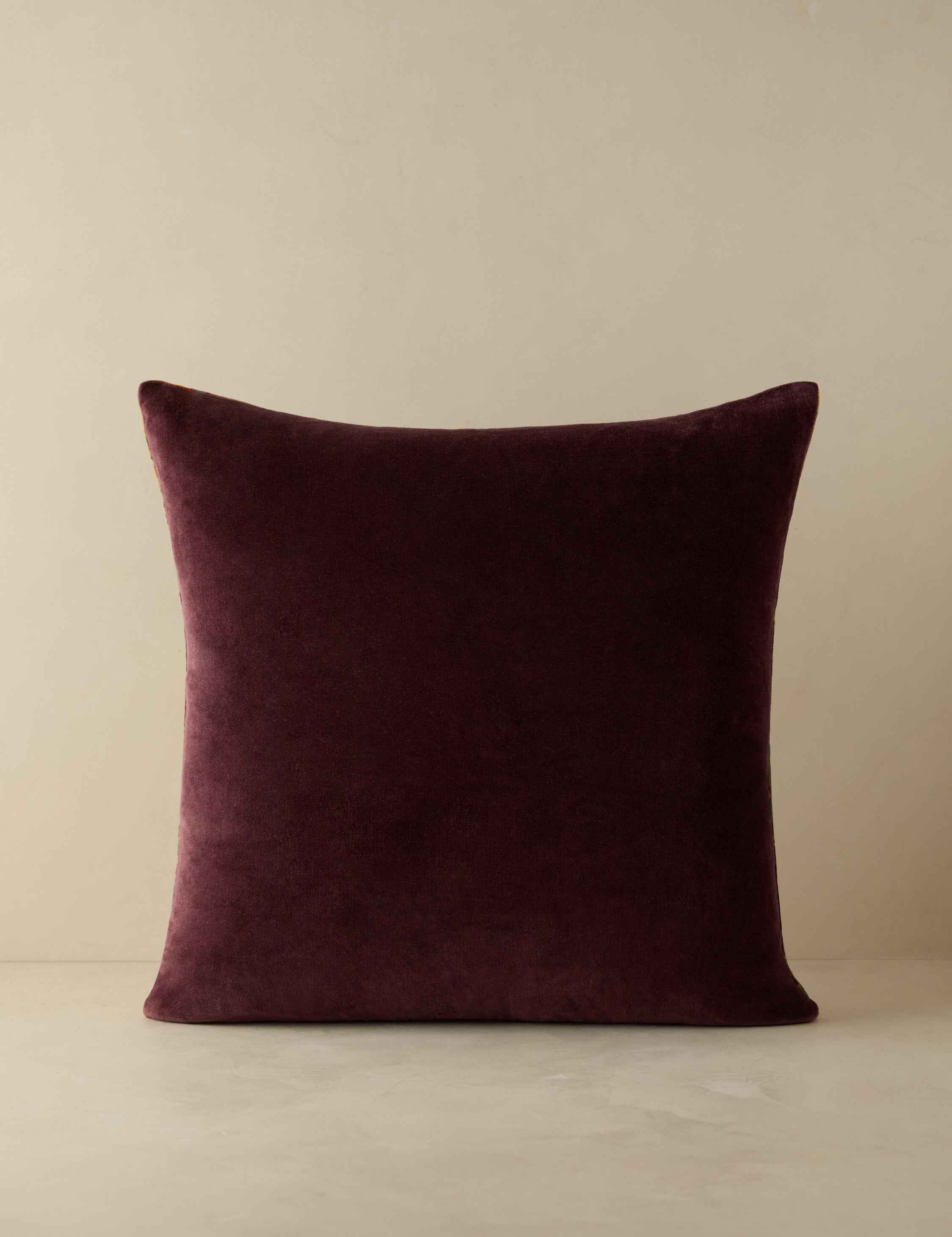 Aveline Velvet Pillow | Bold Floral Design, Luxurious Texture