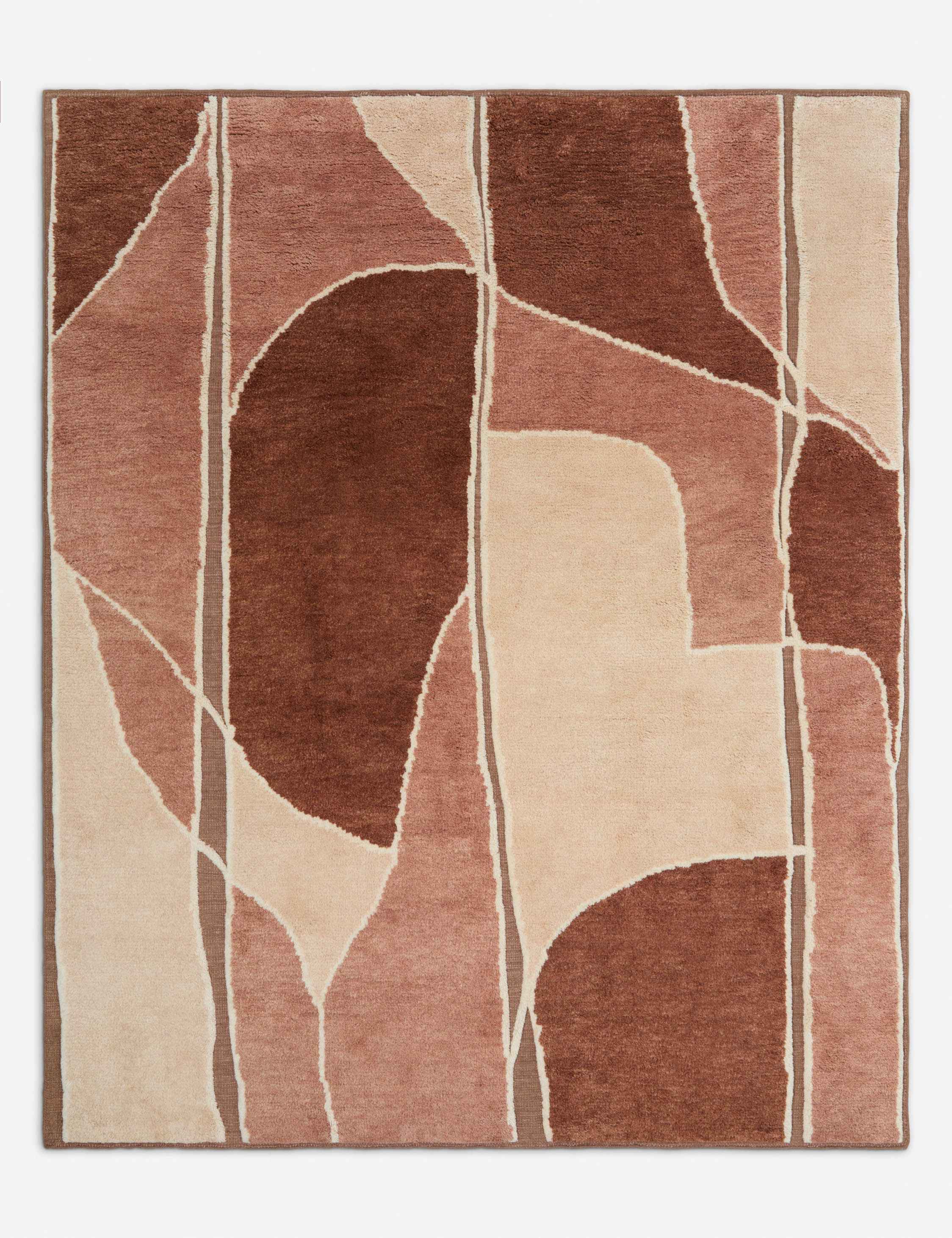 Alba Wool Rug | Hand-Knotted, Terracotta Hues