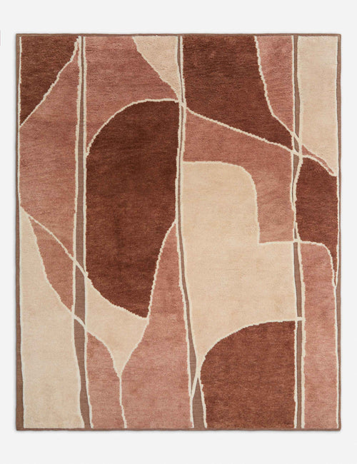 Alba Wool Rug | Hand-Knotted, Terracotta Hues