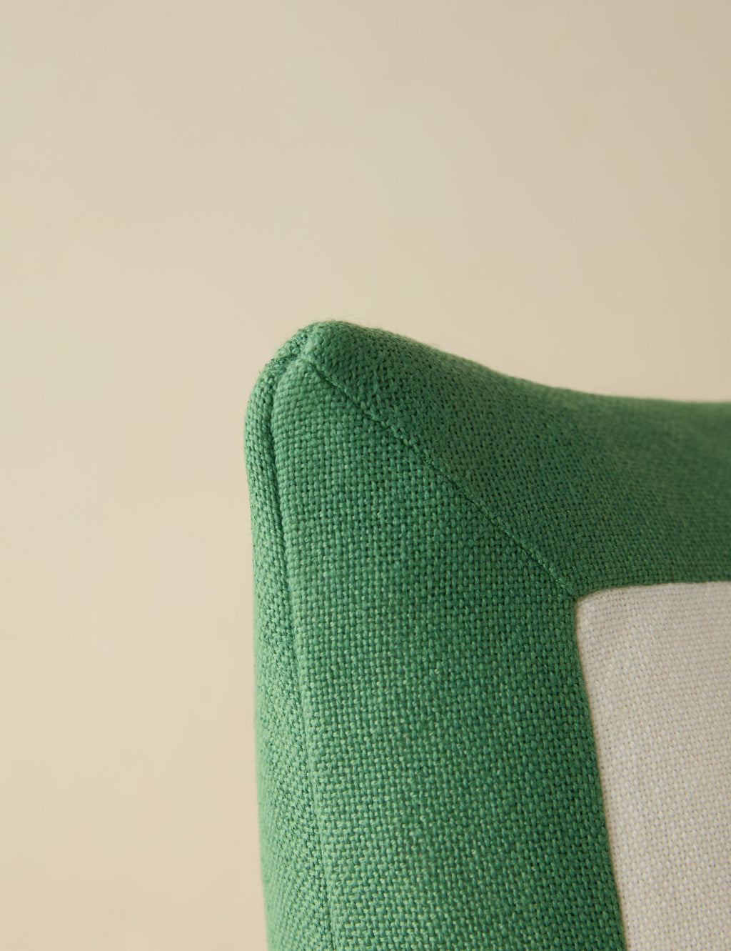 Amica Outdoor Pillow | Colorful Border, Antique White Center