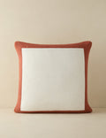 Amica Outdoor Pillow | Colorful Border, Antique White Center