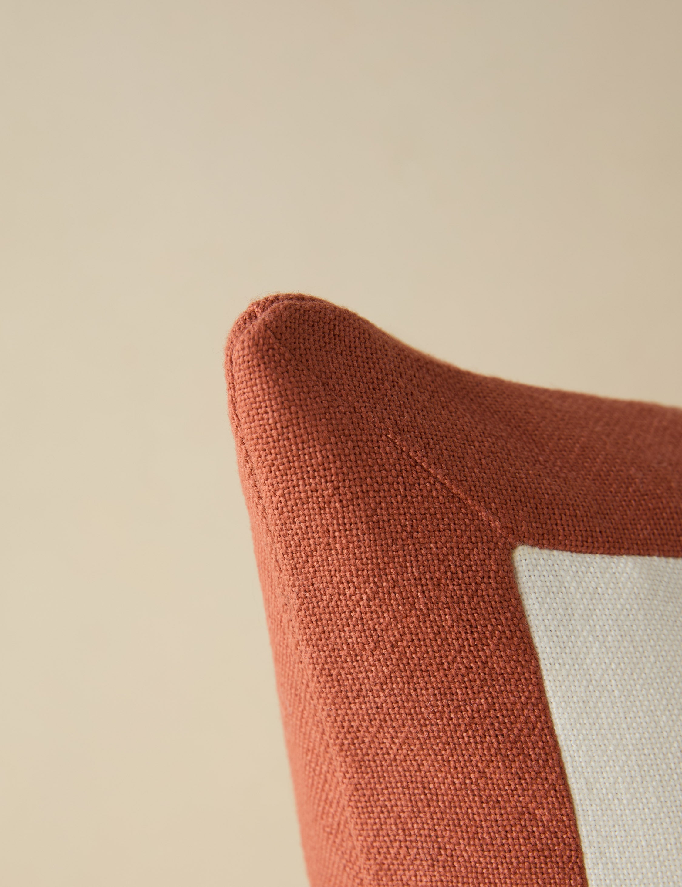 Amica Outdoor Pillow | Colorful Border, Antique White Center