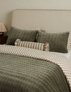 Astra Velvet Sham | Quilted Texture, Luxurious Touch