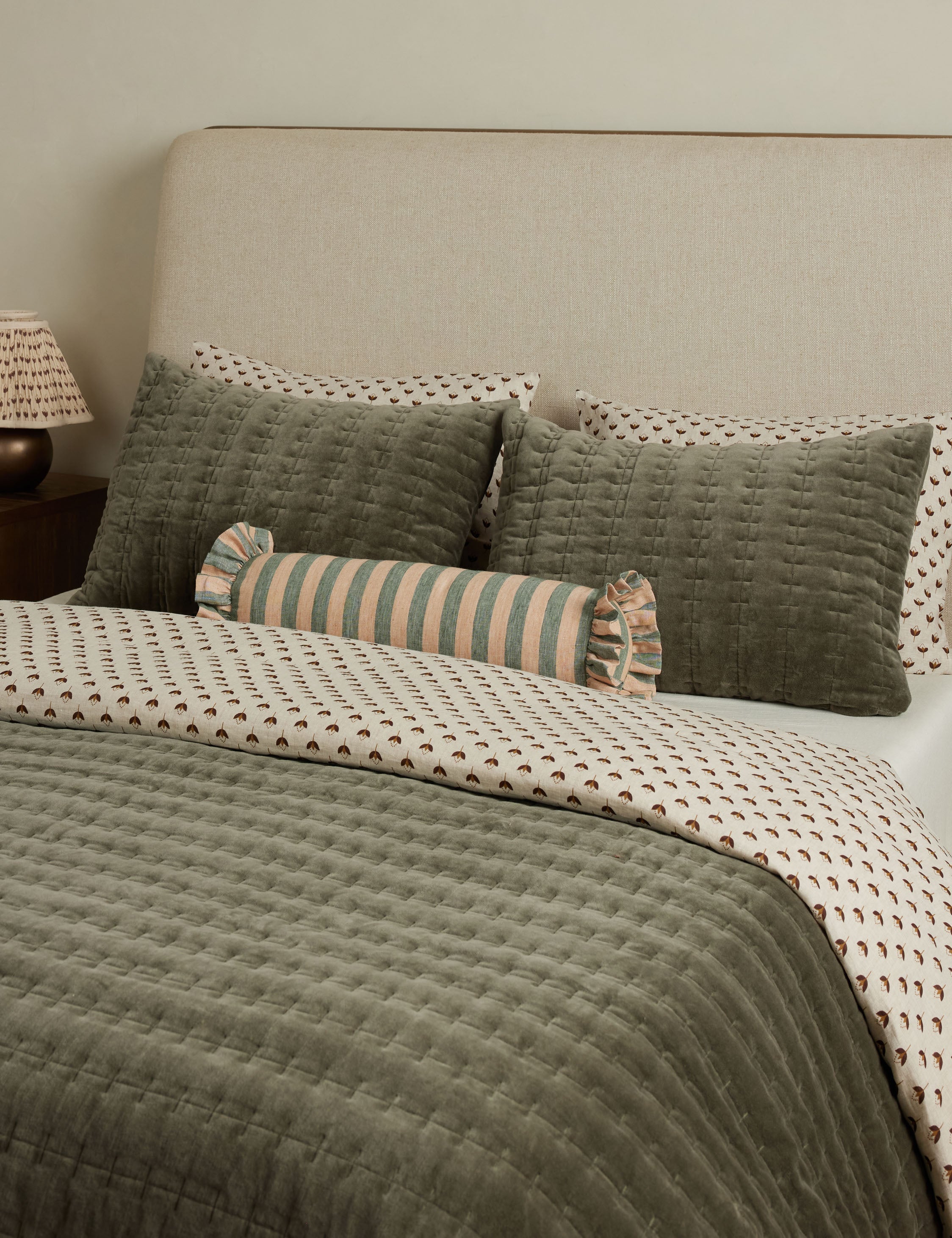 Astra Velvet Sham | Quilted Texture, Luxurious Touch