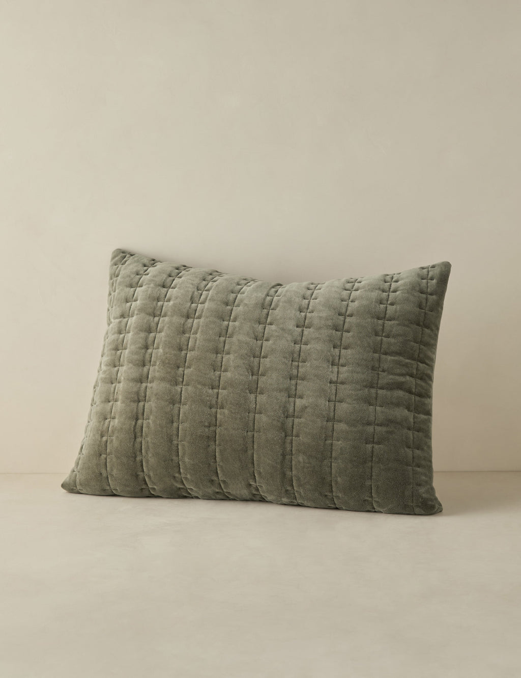 Astra Velvet Sham | Luxurious Quilted Texture