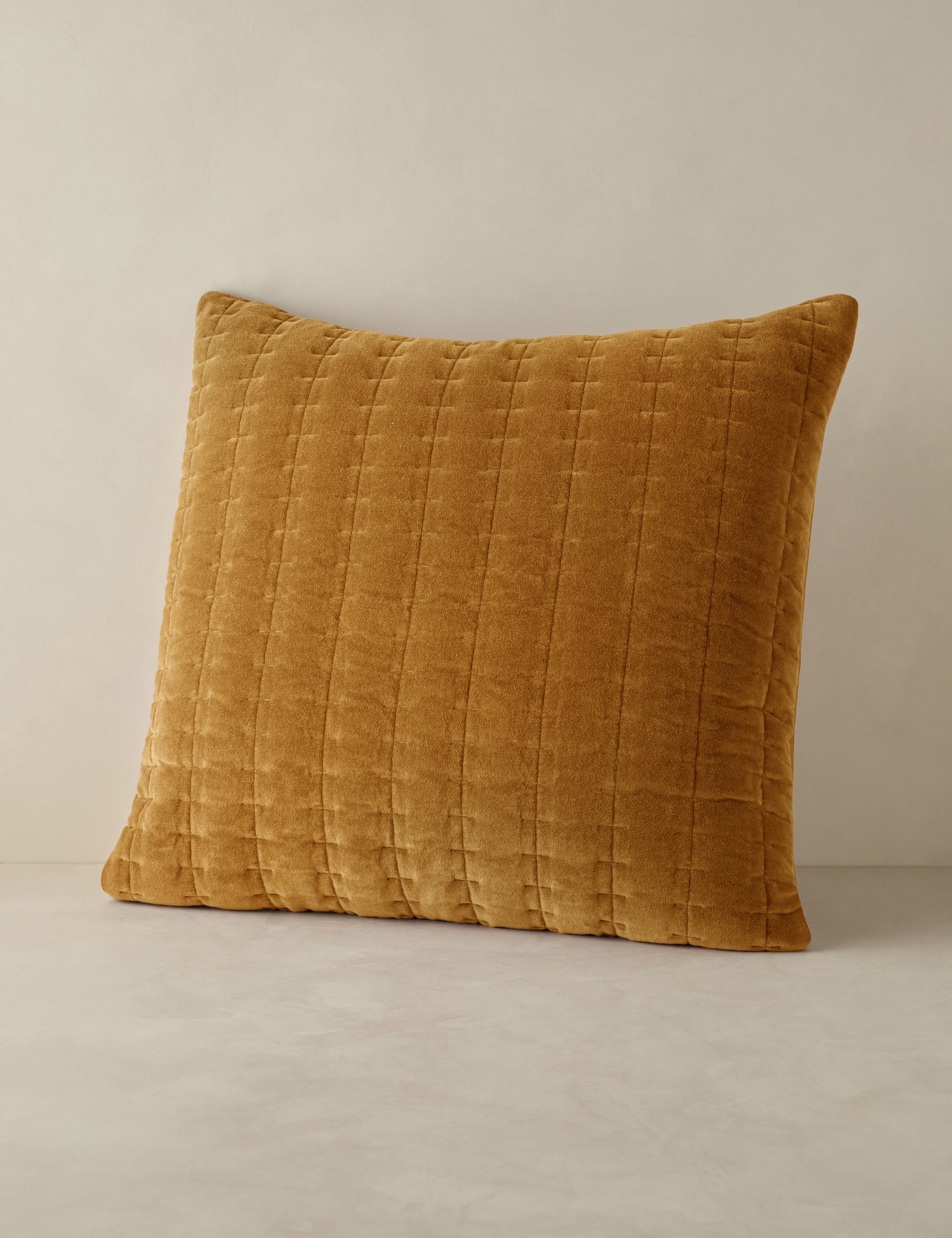 Astra Velvet Sham | Luxurious Quilted Texture