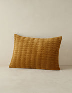 Astra Velvet Sham | Luxurious Quilted Texture