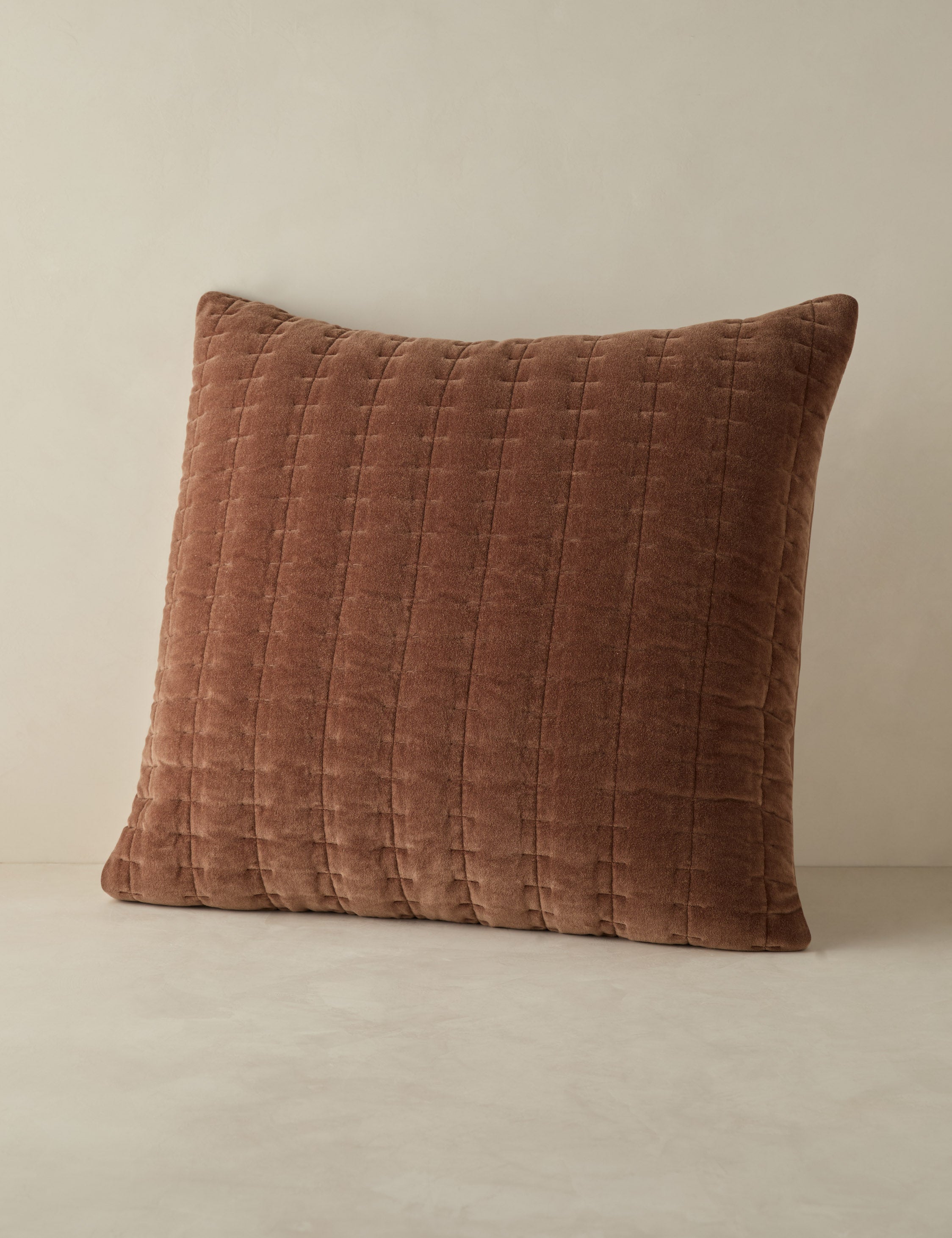 Astra Velvet Sham | Luxurious Quilted Texture