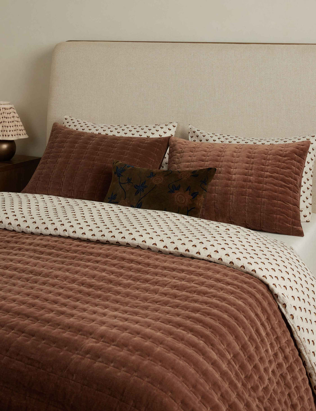 Astra Velvet Sham | Quilted Texture, Luxurious Touch