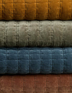 Aurelia Velvet Quilt | Luxurious Texture, Quilted Design