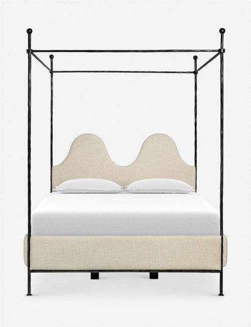 Aurelia Canopy Bed | Airy Iron Frame, Platform Design
