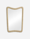Alora Wall Mirror | Woven Frame, Curved Design