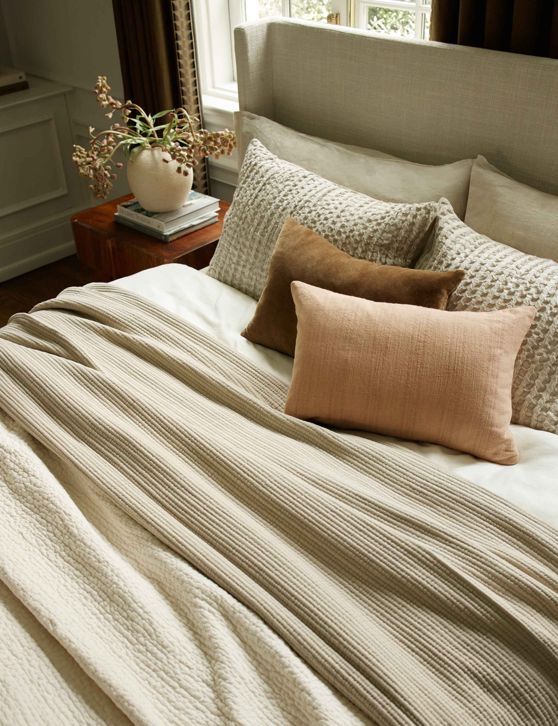 Lana Throw Pillow | Handwoven Cotton-Linen Blend