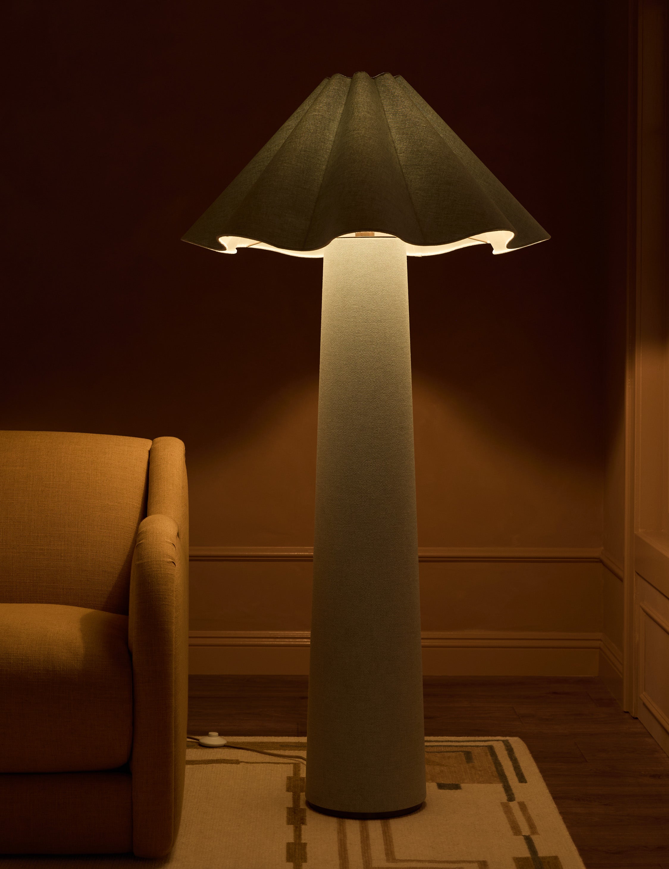 Bela Floor Lamp | Sculptural Fabric Design