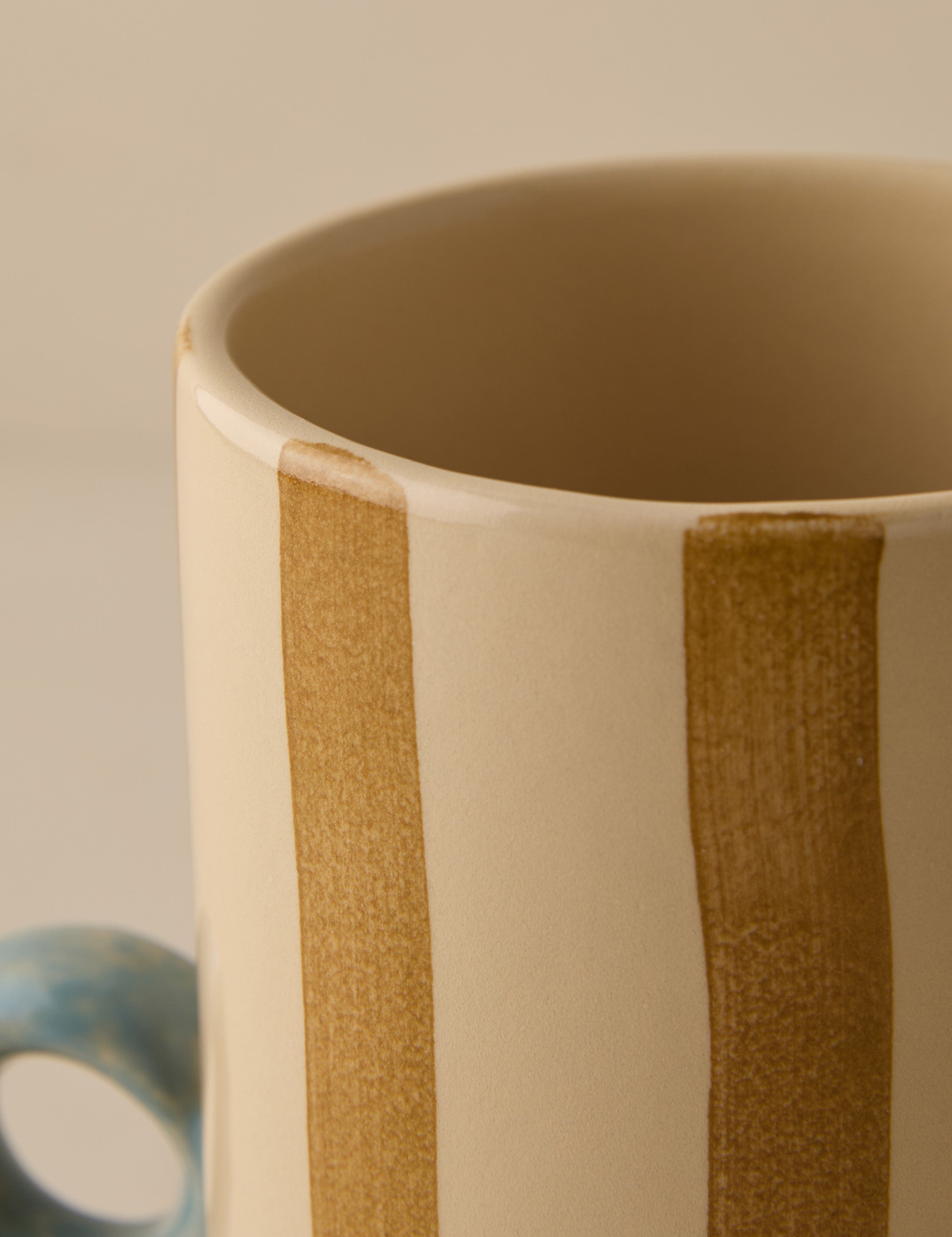 Bela Hand-Painted Vase | Ceramic with Bold Stripe Detailing